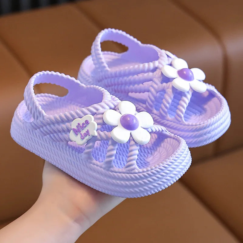 New Children's Slippers Summer Girls and Boys Bathroom Home Anti slip Beach Shoes Soft Soled Baby Sandals