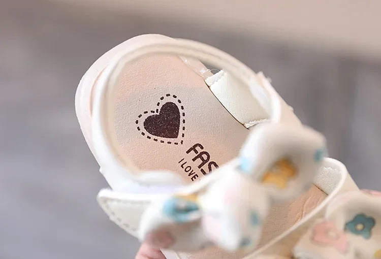 Kids Sandals Cute Bow Baby Girl Shoes Soft Bottom First Walkers Princess Sandals